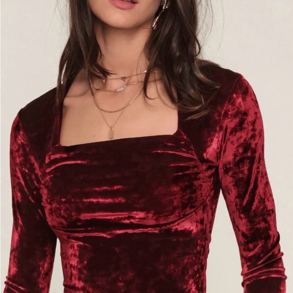Heartloom Velvet Burgundy Blouse